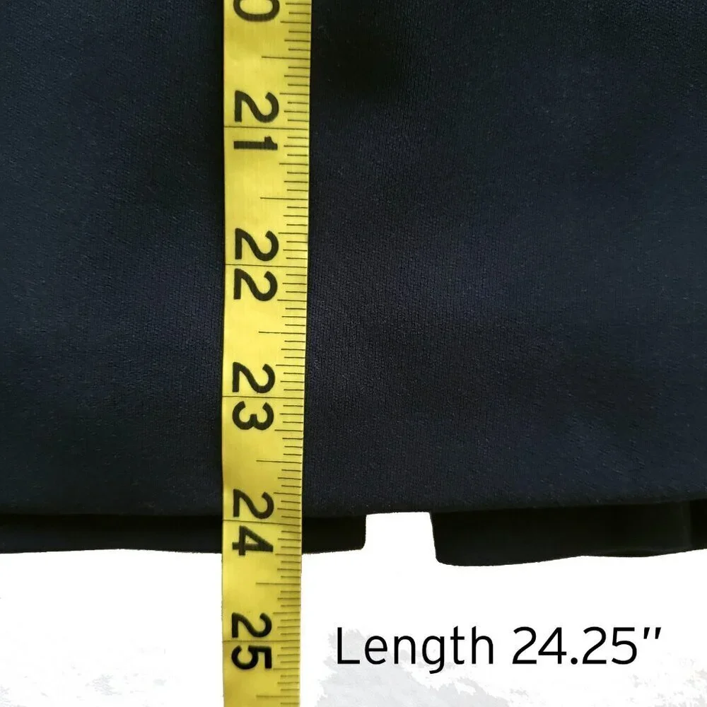 KASPER Black Pencil Skirt Fully Lined Career Professional Polyester Size 2